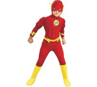 Rubie's Official DC Superhero The Flash Deluxe Child Costume, Kids Fancy Dress