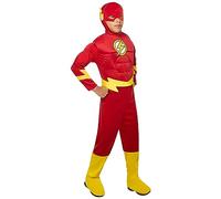 Rubie's Official DC Superhero The Flash Deluxe Child Costume, Kids Fancy Dress