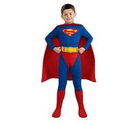 Rubies Official DC Superman Kids Fancy Dress Boys Superhero Childrens Child Comic Book Costume,5-7 years Medium Halloween