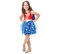 Child DELUXE WONDER WOMAN TUTU Superhero Girls Fancy Dress Costume Marvel Comic
