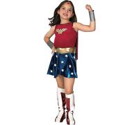 Rubie's Official Deluxe Wonder Woman Fancy Dress, Children Costume for 3-4 Years - Small