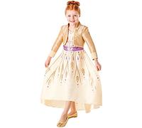 Rubie's Official Disney Frozen 2, Anna Deluxe Prologue Dress, Childs Costume, Size Age 9-10