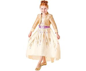 Rubie's Official Disney Frozen 2, Anna Deluxe Prologue Dress, Childs Costume, Size Small Age 3-4 Years