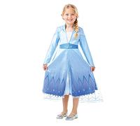 Premium Elsa Costume Disney Frozen 2 Fairtale Girls Kids Childs Fancy Dress