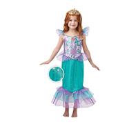 Rubie's Official Disney Princess Ariel Mermaid Glitter and Sparkle Girls Costume, Childs Size Large Age 7-8 Years