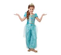 Rubie's Official Disney Princess Jasmine Aladdin Glitter and Sparkle Girls Costume, Childs Size Small Age 3-4 Years