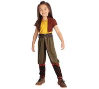 Girls Deluxe Raya & The Last Dragon Disney Fancy Dress Character Kids Costume