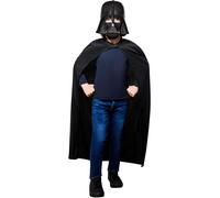 Rubie's Official Disney Star Wars Darth Vader Mask and Cape Child One Size,Black