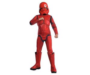 Rubie's Official Disney Star Wars Ep 9 Red Stormtrooper Deluxe Child Costume, Kids Fancy Dress Halloween