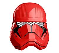 Rubies Official Disney Star Wars Ep 9, Red Stormtrooper Half Face Mask, Childs One Size Halloween Halloween
