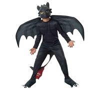 Rubies Official Dreamworks How to Train Your Dragon 2 Toothless Night Fury, Children Costume - Medium, Black Halloween, World Book Day