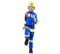 Fireman Sam Costume Childrens Official Cartoon Tv Fancy Dress Outfit Boys Girls