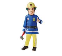 Rubies Official Fireman Sam Deluxe Toddler with Felt Mask 2-3 years Halloween, World Book Day