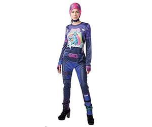Rubie's Official Fortnite Brite Bomber Costume, Teen / Ladies Gaming Skin