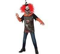 Rubie's Official Freak Clown Costume Unisex-Child Large