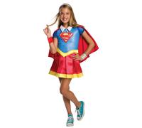 (multicoloured, S) Supergirl DC Superhero Girls Deluxe costume for children costume stock Size