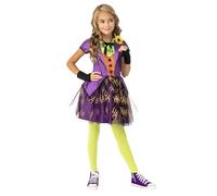 Rubies Official Girl's DC Super Villains Joker Costume Tutu Dress, Medium Halloween Halloween