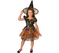 Girls Elegant Witch Costume Girls Halloween Witches Fancy Dress Outfit