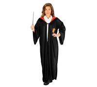 Rubie's Official Harry Potter Adult's Deluxe Gryffindor Robe Costume - Medium, Black Halloween