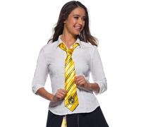 Rubies Official Harry Potter Hufflepuff Deluxe Tie, Costume Accessory Adults/Childs One Size Age 6 Years Halloween