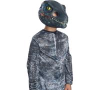 Rubie's Official Jurassic World: Fallen Kingdom Velociraptor 'Blue' Dinosaur Mask with Movable Jaw - Childs One size