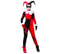 Rubie's Official Ladies Super Villain Harley Quinn Jumpsuit, Adult Costume - Sma