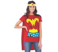 Rubie's Official Ladies Wonder Woman T-Shirt Set, Adult Costume - Medium