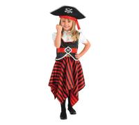 Rubie's Official Little Lass Pirate Costume, Girls Fancy Dress