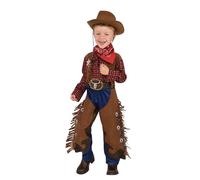 Boys Little Wrangler Wild West Western Cowboy Animal Fancy Dress Kids Costume