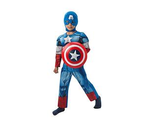 Rubie's Official Marvel Avengers Assemble Captain America Deluxe Costume Child Medium M