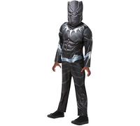 Rubie's Official Marvel Avengers Black Panther Deluxe Childs Costume, Kids Superhero Fancy Dress