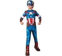 Rubies Official Marvel Avengers Captain America Classic Childs Costume, Kids Superhero Fancy Dress (9-10 years, 152 cm)