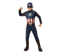 Rubies Official Marvel Avengers Endgame Captain America Classic Childs Costume, Kids Superhero Fancy Dress Halloween, Size 6-8