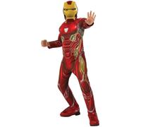 Rubie's Official Marvel Avengers Endgame Iron Man Deluxe Childs Unisex Costume, Kids Superhero Fancy Dress