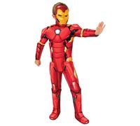 Rubies 301737S Iron Man Deluxe Kids Fancy Dress, Boys, Multicolour, 7-8 Years Halloween