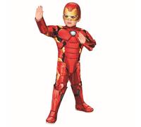 Rubie's Official Marvel Avengers Iron Man Deluxe Toddler Costume, Kids Fancy Dress, Age 2-3 years, (702035)
