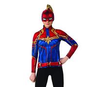 Rubie's Official Marvel, Captain Marvel Top and Headpiece Kit, Adult Superhero F