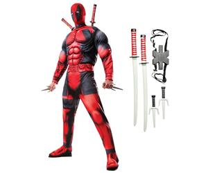 Rubies Official Marvel Deadpool Deluxe, Adult Costume Halloween