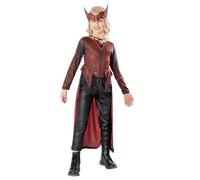 Rubies Official Marvel Dr Strange in the Multiverse of Madness Scarlett Witch Deluxe Child Costume, Kids Fancy Dress, Age 5-6 years Halloween Halloween