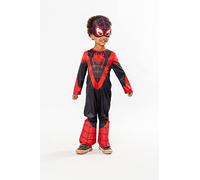 RUBIE'S R301676T23 Déguisement Classique Taille Ans Spiderman Classic Spinn Fancy Dress Costume-Size 2-3 Years, Spidey-Miles Morales, ans-83 à 97 cm
