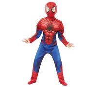 Rubies Official Marvel Spider-Man, Deluxe Child Costume - Medium Age 5-6, Height 116 cm, Red Halloween