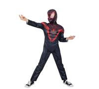 Rubies - Official Marvel - Spider-Man Miles Morales Deluxe Costume for Kids - Spiderverse - Size 5-6 Years