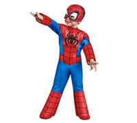 Rubie's Official Marvel Spidey and His Amazing Friends Spider-Man Deluxe Toddler Costume, Kids Fancy Dress, World Book Day Halloween Halloween