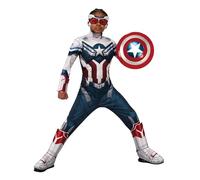 Falcon And Winter Soldier Deluxe Captain America Fancy Dress Costume