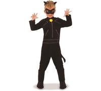 Rubie's Official Miraculous Ladybug, Cat Noir Childs Costume and Eye mask