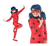 Rubie's Official Miraculous Ladybug Childs Costume and Eye mask, Superhero Fancy Dress
