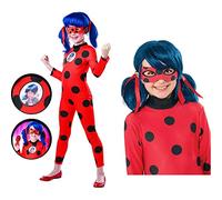 Rubie's Official Miraculous Ladybug Deluxe Childs Costume and Eye mask, Superhero