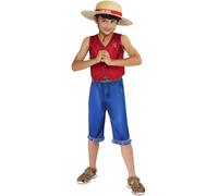 One Piece Monkey D.Luffy Dress Up Costume 7-8 Years