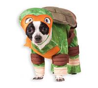 Rubies Official Pet Dog Costume, Michelangelo Teenage Mutant Ninja Turtles - Large