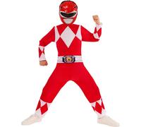 Rubies Official Power Rangers Mighty Morphin Red Ranger Costume, Childrens Fancy
